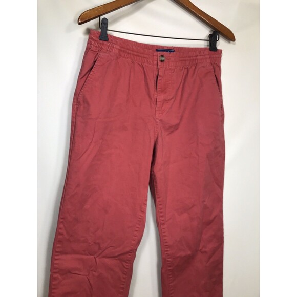 Crown & Ivy Womens Size Small Ankle Pants Stretch Coral Pockets - Picture 2 of 9